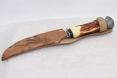 COMPASS HUNTER Stainless Brasil Hunting Knife with Sheath - Image 1 of 4