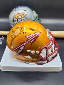 CHARLIE WARD “93 Heisman” Signed Mini Helmet Florida Auto Schwartz COA (CBMH) - Picture 1 of 6