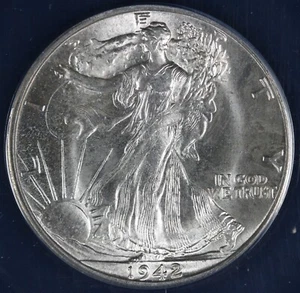 1942 50c Walking Liberty Half Dollar ANACS MS 64 - Picture 1 of 5