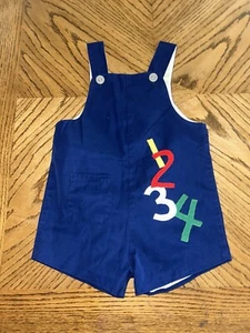 Vintage Baby 123 Shortalls Size 2t - Picture 1 of 5