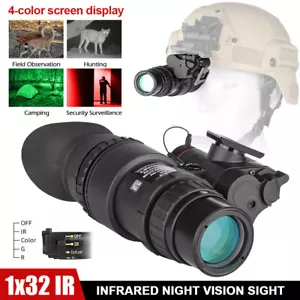 PVS18 Night Vision Sight NVG 1X32 Infrared Digital Scope Night Vision Monocular - Picture 1 of 14
