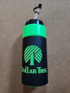 Vintage Dollar Tree Employee 24oz Insulated  Plastic Koozie Sports Bottle NOS - Picture 1 of 4