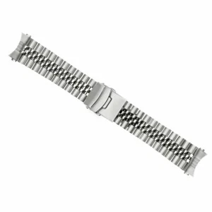 22MM JUBILEE WATCH BAND FOR SEIKO SKX031 SKX033 SKX173 SOLID STAINLESS STEEL - Picture 1 of 7
