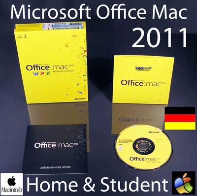 Microsoft Office Mac 2011 Home & Student 1 Mac Vollversion Box + DVD OVP - Bild 1 von 4