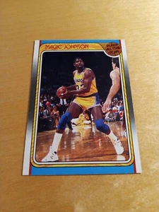 Tarjeta Fleer #123 1988/89 Magic Johnson Los Angeles Lakers (All Star), guardia. (NM) - Imagen 1 de 2