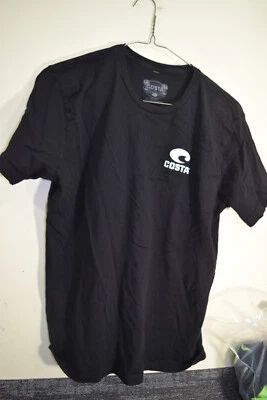 Costa Del Mar Camisa de Pesca de Lubina Boca Grande Gráfica Delantera Trasera PARA HOMBRES L Camiseta Negra Foto 1 de 4