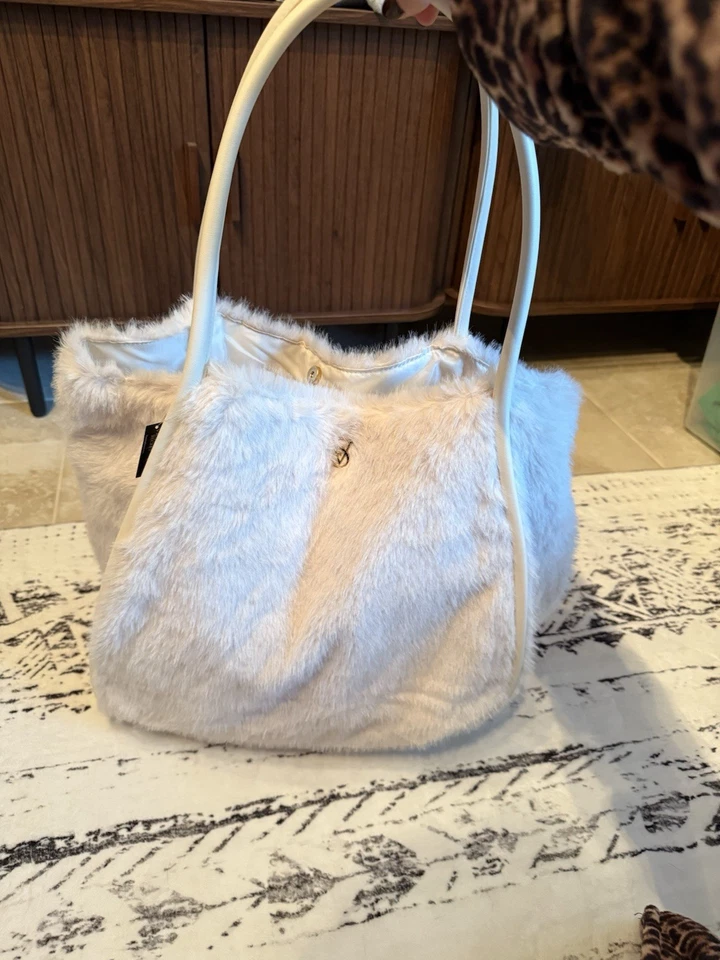 VS Victorias Secret NWT Limited Edition Fur Tote Bag  - Image 1 of 3