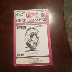 Vintage 1990s KC Chiefs NFL Cameo Heat Transfer Hot Iron-On Paint Punch Pattern - Bild 1 von 5