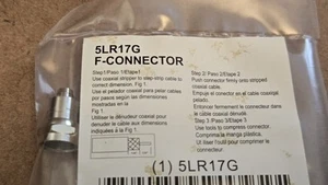 (200 Pcs) POWER FIRST RG-59 Coaxial Male Connector Silver Compression 1 GH - Picture 1 of 3
