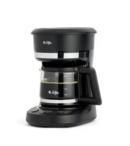 5-Cup Programmable Coffee Maker, 25 oz. Mini Brew, Brew Now or Later, Black - Picture 1 of 7