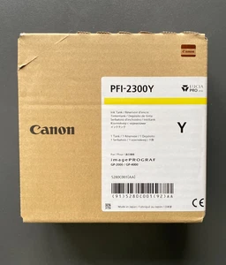 Genuine Canon Ink - PFI-2300 YELLOW 330ml - GP-2000 GP-4000 (INC VAT) BOXED - Picture 1 of 1
