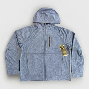 Athletic Works Blue Full-Zip Jacket Hood Fleece Lined Boys XL 14-16 HUSKY NEW - Picture 1 of 17