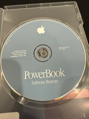 Vintage 2000 Apple PowerBook Software Install & Restore CD-ROM Disc ONLY v9.0.4 - Image 1 of 4