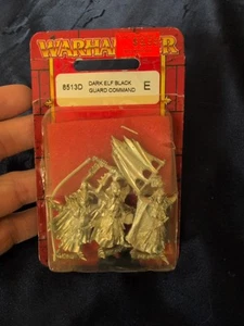 OOP Metal Black Guard Of Naggarond Naggaroth Command Dark Elf Warhammer - Picture 1 of 5