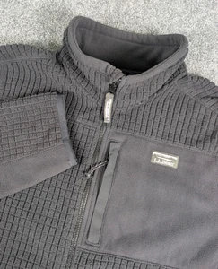 LL Bean Mountain Classic Windproof Fleece Jacket Mens XL Reg Black Full Zip - Bild 1 von 9