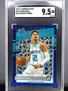 2020 Donruss Optic Rated Blue Velocity Prizm Lamelo Ball SGC 9.5 Mint+ Rookie RC - Bild 1 von 2