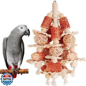 Bird Toys, Natural Corn Stick Parrot Toys Hanging in Bird Cages,for Small and - Picture 1 of 5