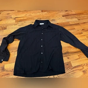 Camisa informal negra con botones Savioni - Imagen 1 de 4