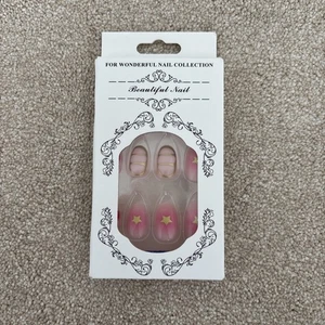 Pink False Nails Press Ons 24 pcs - Picture 1 of 2