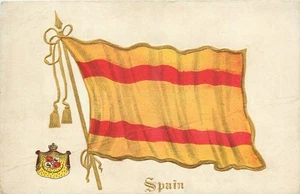 c1910 Spain flag Patriotic artist impression Postcard 25-11175 - Picture 1 of 2
