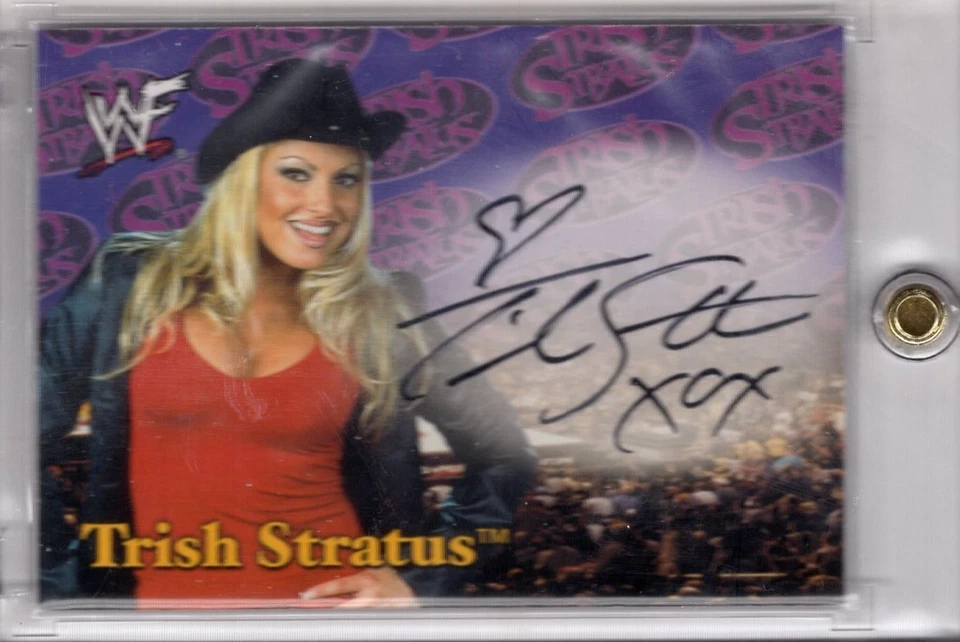 2001 Fleer WWF Auto TRISH STRATUS Diva WWE AUTOGRAPH - Image 1 of 1