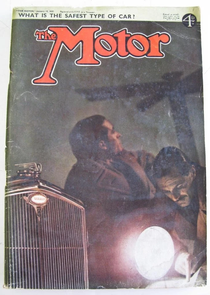 The MOTOR Magazine 19 Jan 1937 Chevrolet Master Sedan Lanchester 18 Tests++ - Image 1 of 4