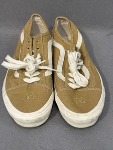 Vans Eco Theory Peace Leaf Shoes Old Skool Mustard Hemp Sneakers Mens 8.5 - Picture 1 of 17