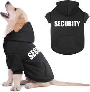 Small Dog Security Hoodie Sweater - Soft Fleece - Size S - Picture 1 of 8