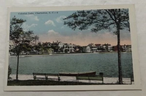 Colonial Lake, Charleston, S.C. Postcard (U2) - Picture 1 of 2