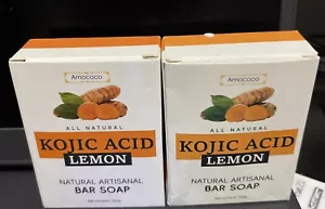 2-Pack Kojic Acid And lemon- Brightening Exfoliating and Moisturizing Soap. 100G - Picture 1 of 4