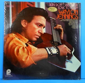 WAYLON JENNINGS RUBY, DON'T TAKE YOUR LOVE TO TOWN LP 1973 SHRINK VG++/VG++!!B - Picture 1 of 6