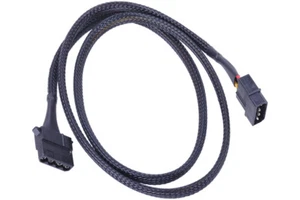 Phobya 4Pin Molex Stromverlängerung 90cm - Schwarz - Bild 1 von 2