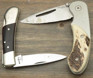 Lock Blade Knives Made in Italy - Lot of Two Knives - FALCON & LION STEEL - Picture 1 of 17