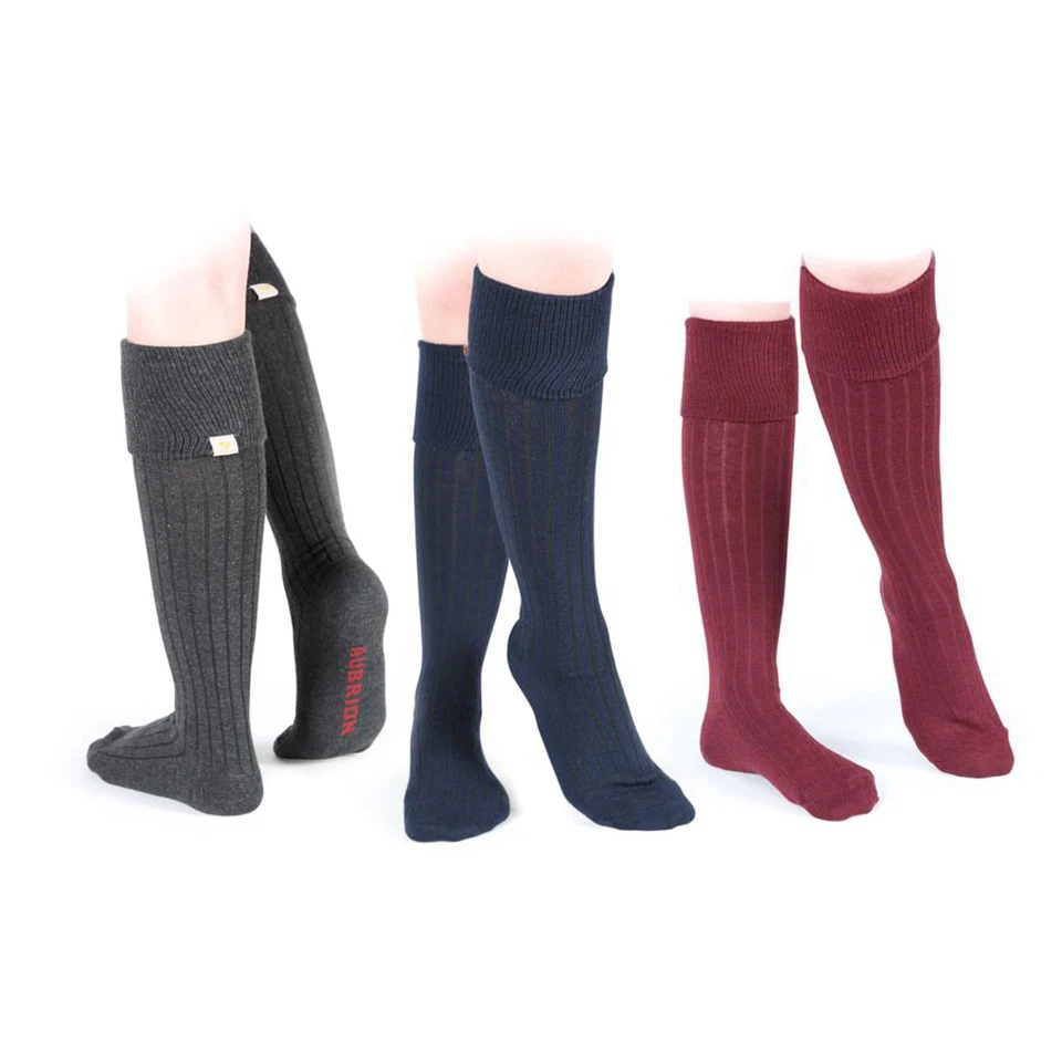 Calcetines Bota Aubrion Algodón Madera GRIS OSCURO Adulto