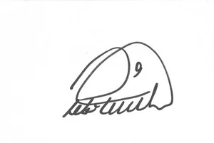 ASTON VILLA: PETER WITHE FIRMADO 6x4 TARJETA BLANCA + CERTIFICADO DE AUTENTICIDAD **GANADOR DE LA COPA DE EUROPA 1982** - Imagen 1 de 1