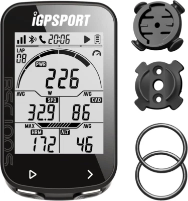 BSC100S Ciclocomputer GPS Compatibile Contachilometri Bici Senza Fili Display 2, - Immagine 1 di 4