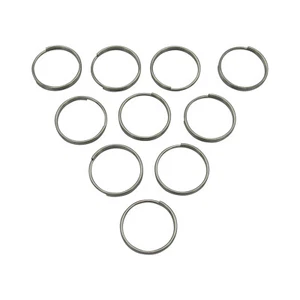 Conectores de anillo dividido de acero inoxidable 1,5 mm x 22 mm x 10 (llavero eslabones) - Imagen 1 de 8