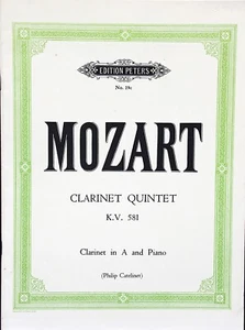 Mozart Clarinet Quintet K.V. 581 Clarinet in A and Piano - Picture 1 of 1