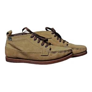 Eastland Shoe Seneca Khaki Suede Lace Up Ankle Boots Women's Size 8 Leather - Picture 1 of 10
