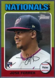 Jose Ferrer 2024 Heritage High Number Chrome RC #423 Washington Nationals #d/699 - Picture 1 of 2