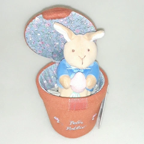 Rare VTG NWT Plush EDEN Beatrix Potter Peter Peek A Boo Stuffed Animal Rabbit Cover