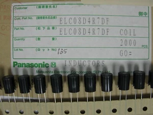 (10) *NEW* ELC08D4R7DF PANASONIC INDUCTOR 4.7 uH 20% ELC-08D4R7DF NEW OLD STOCK - Picture 1 of 9