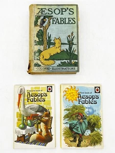 ThriftCHI ~ (3) Aesop's Fables Books - Ladybird Books 1974 & David Mckay 1920's - Picture 1 of 12