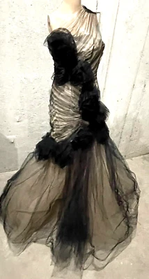 New NWT $6,600 Monique Lhuillier Collection Tulle Long Ball Gown Dress US 12 - Image 1 of 4