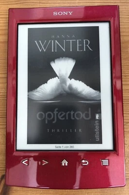 EBook Reader Sony PRS-T2 Rot *neuwertig* - Bild 1 von 4