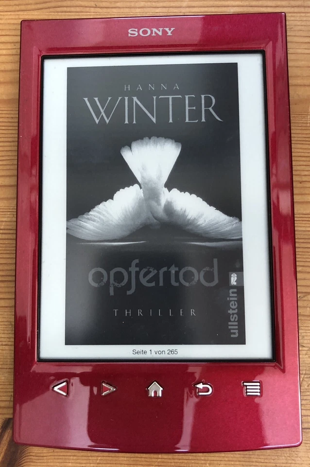 EBook Reader Sony PRS-T2 Rot *neuwertig* - Bild 1 von 4