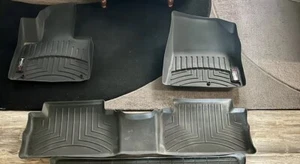 WeatherTech Front & Rear Floor Mats & Cargo 2021-2023 Hyundai Santa Fe -Black - Picture 1 of 4