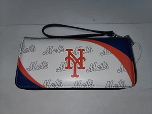 New York Mets Curve Zip Organizer Ladies Wallet - Picture 1 of 3