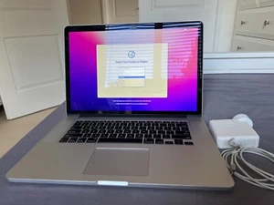 Apple MacBook Pro 2015 A1398 Retina 15" Quad Core i7-4770HQ 16GB RAM / 256GB SSD - Picture 1 of 6