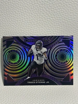 2023 Panini Obsidian - Travis Etienne Jr. #17 Tunnel Vision Purple Parallel /75 - Image 1 of 2